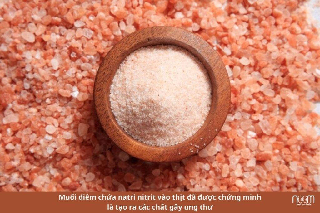 Các nguyên liệu có chứa muối đỏ, muối hồng còn được gọi là muối diêm