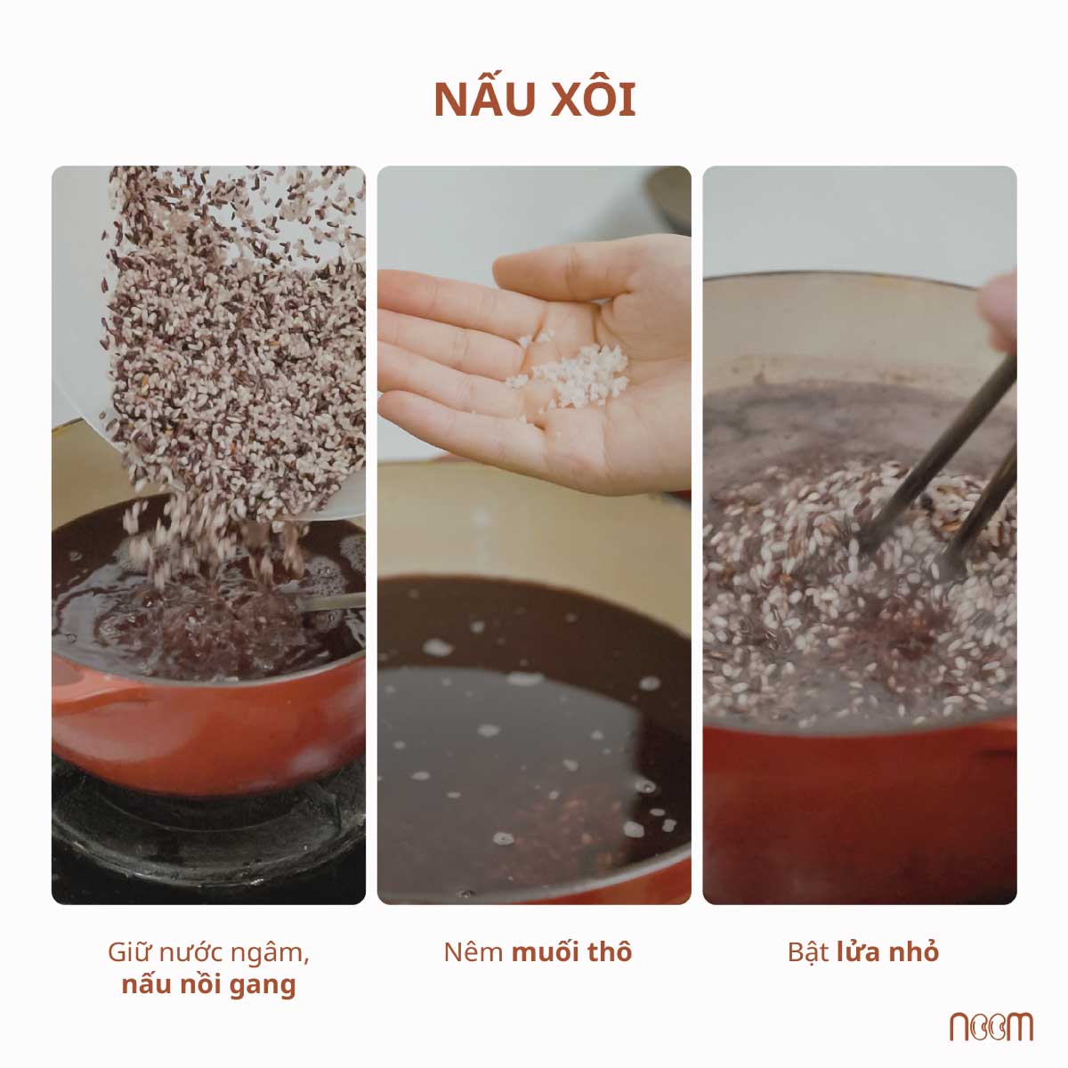 cách nấu xôi khoai môn