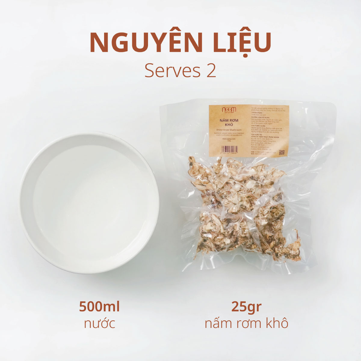 canh nấm rơm khô