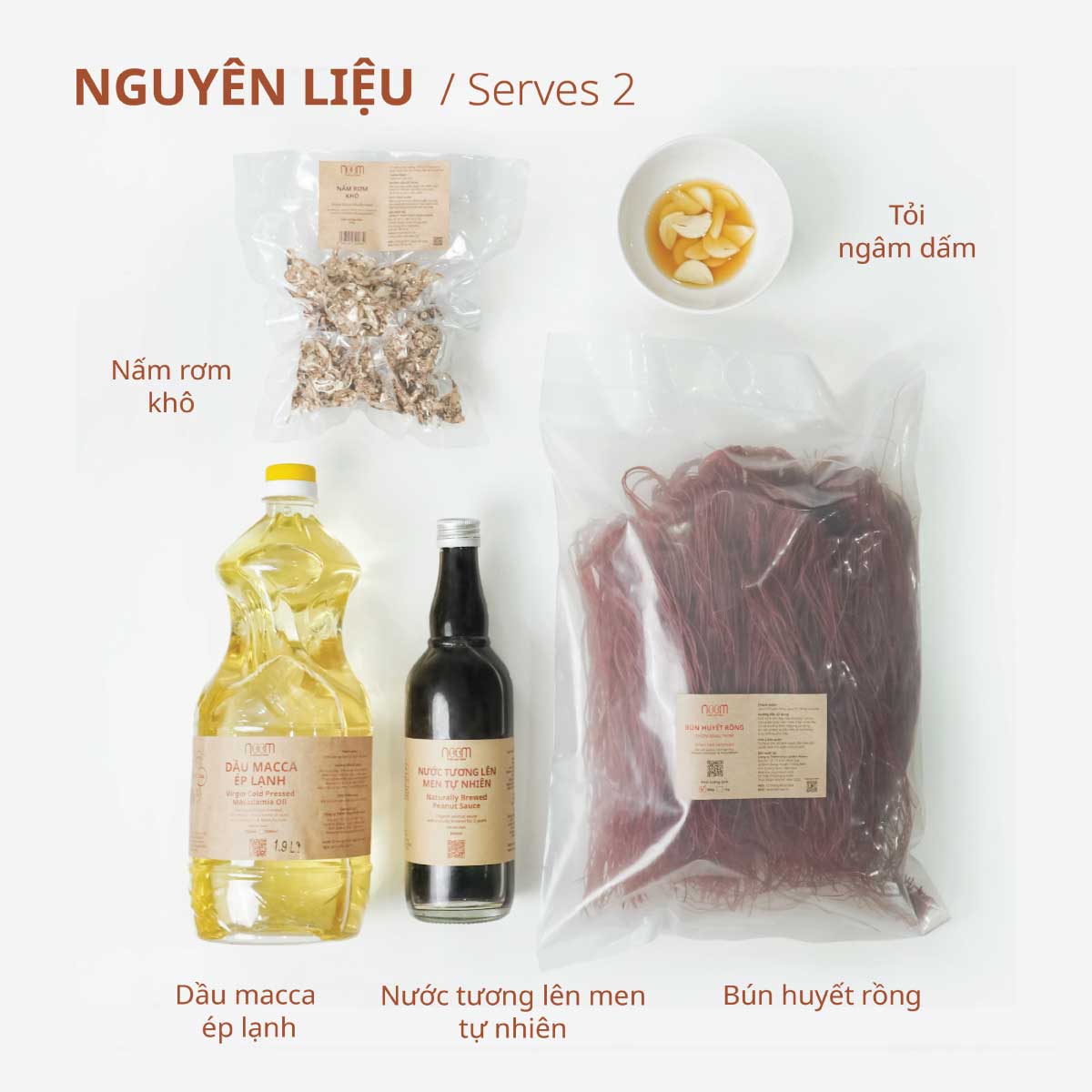 mì tôm chay nguyên liệu