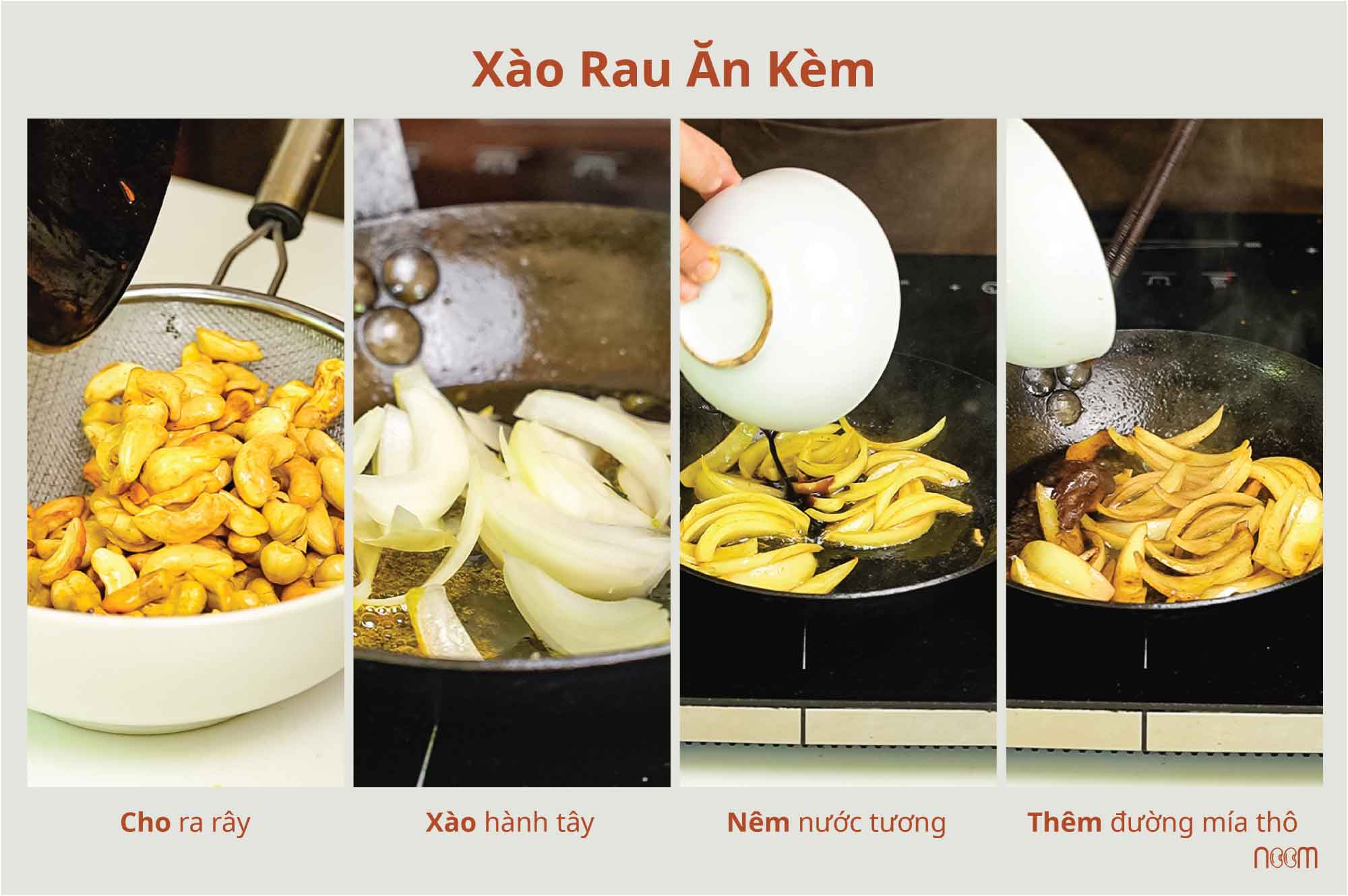 hạt điều tươi xào xả ớt