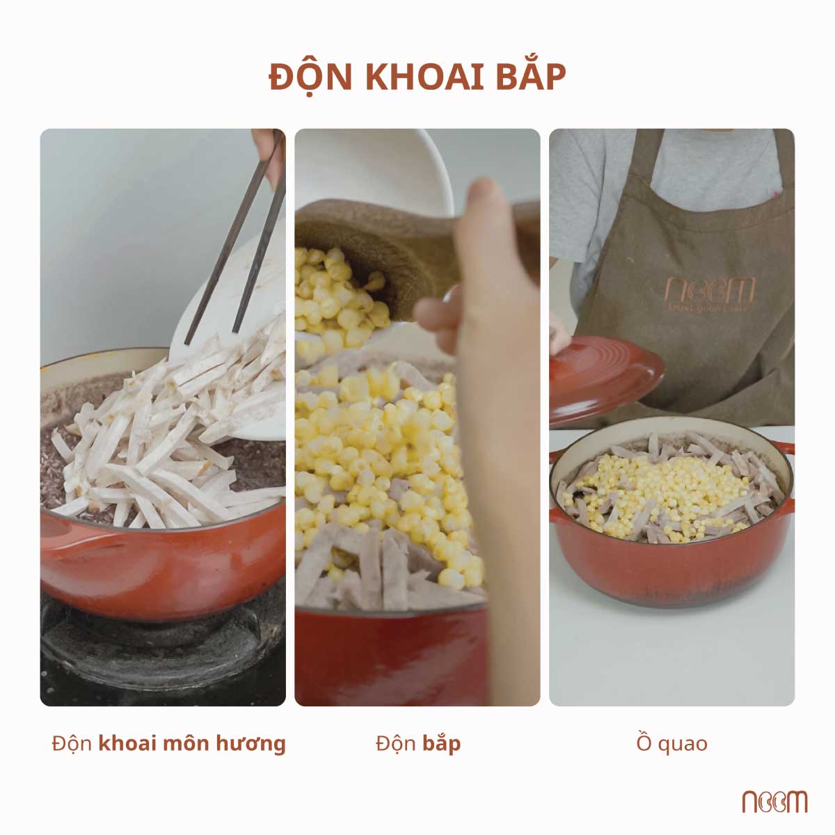 cách nấu xôi khoai môn