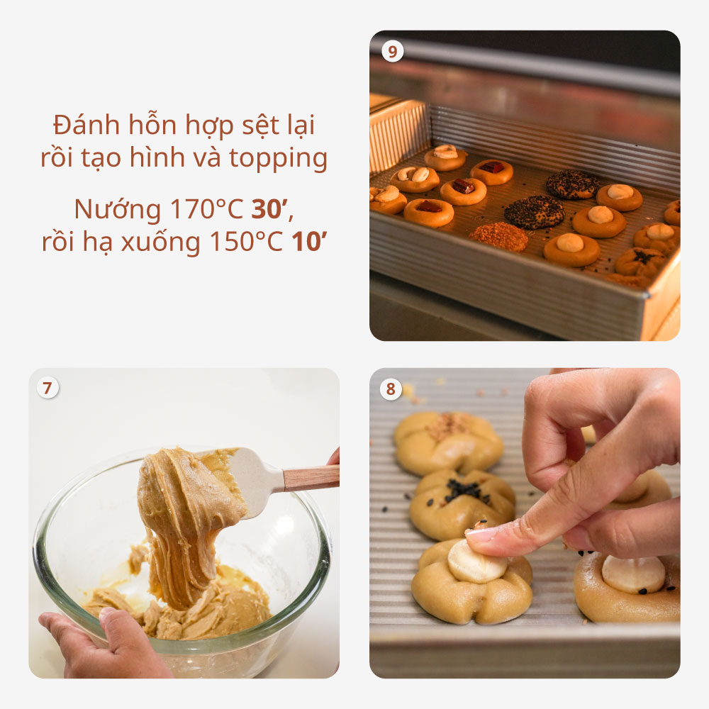 cách làm bánh cookie bột gạo