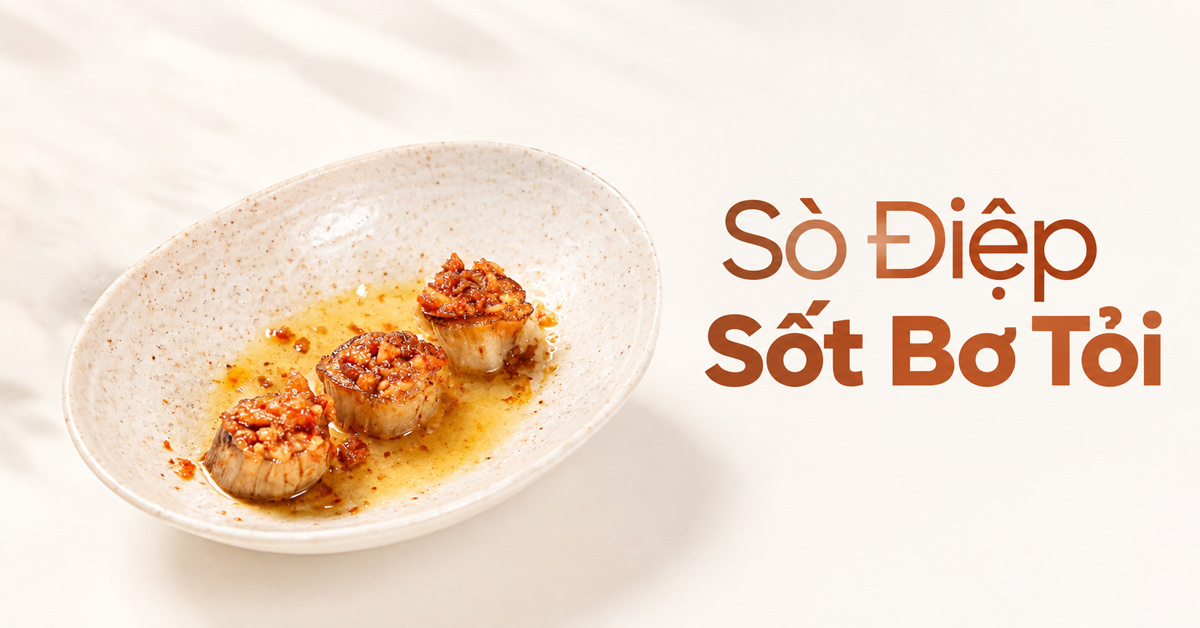 sò điệp sốt bơ tỏi